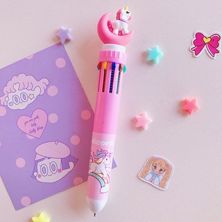 Bút bấm nhiều màu có charm