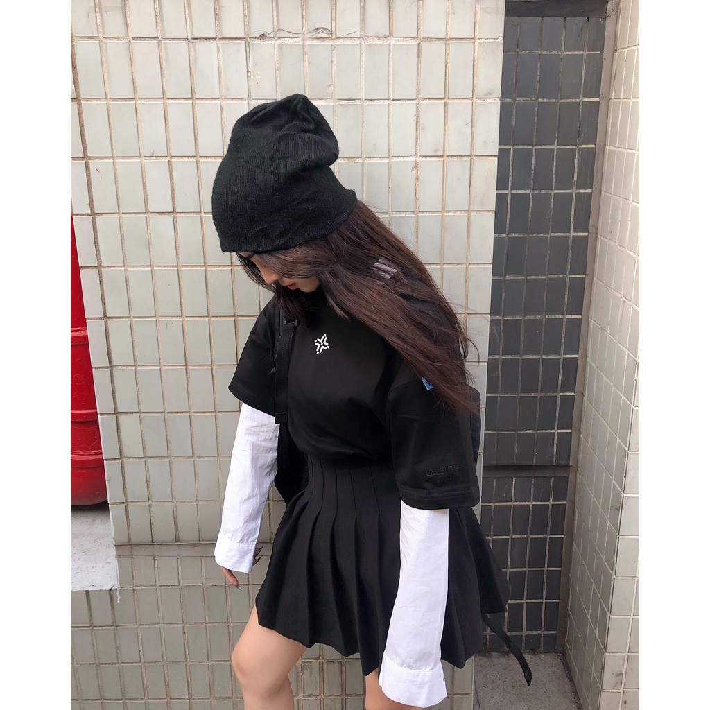 Áo thun LEVENTS XL Logo Black/ White