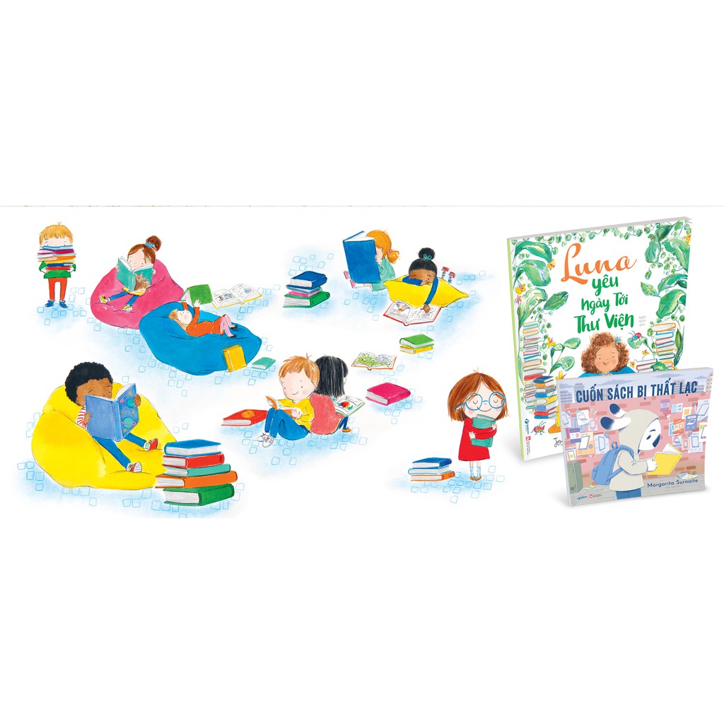 Sách - Luna yêu ngày tới thư viện - Joseph Coelho, Fiona Lumbers