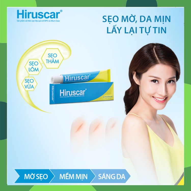 🅼🅰🅳🅴 🅸🅽 🆂🆆🅸🆃🆉🅴🆁🅻🅰🅽🅳 HIRUSCAR [Tuýp 5g] Gel Cải Thiện Sẹo Vừa, Sẹo Lõm, Sẹo Thâm