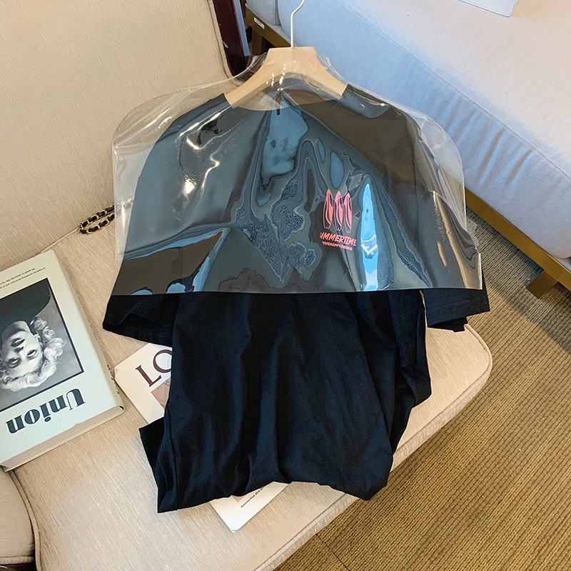 NRVP Áo thun 100% cotton tay ngắn cổ tròn phong cách Hàn Quốc thời trang cho nữ