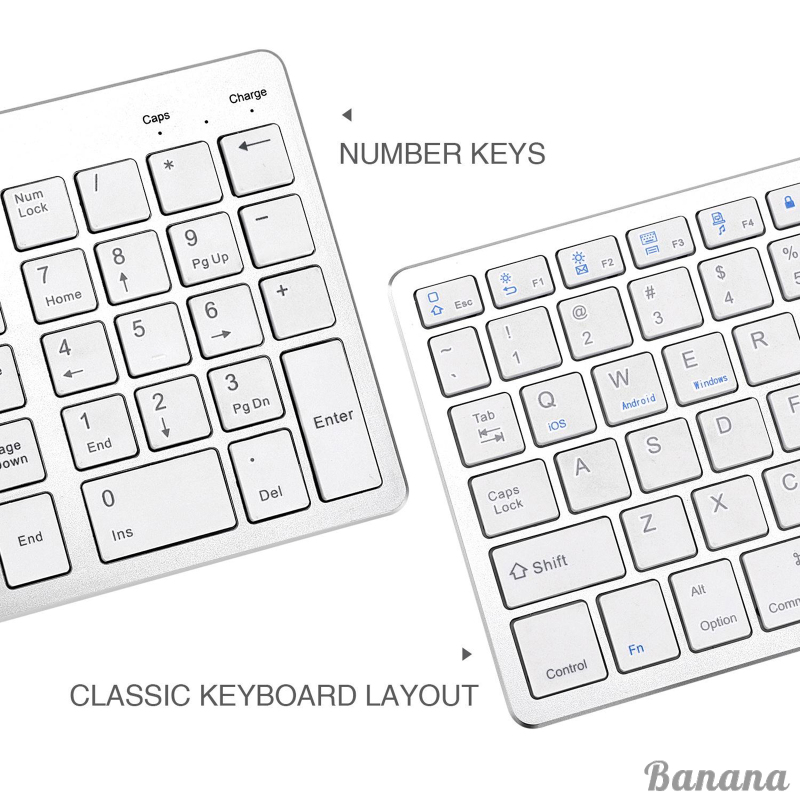 Bàn Phím Bluetooth Không Dây Cho Windows Ios Android Mac Os Laptops Pc | BigBuy360 - bigbuy360.vn