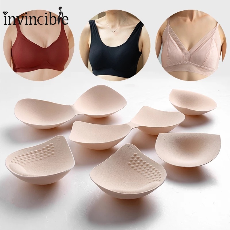 Áo Ngực Thể Thao Bằng Silicone Tự Dính Thoáng Khí Có Đệm Ngực Hình Tam Giác Tròn Vô Hình Quyến Rũ Cho Nữ