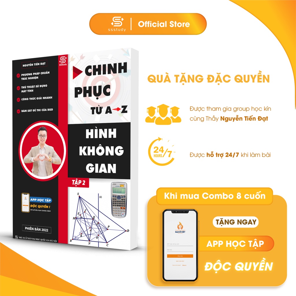 Hình không gian từ A ➜ Z - Tập 2 (Lớp 12) biên soạn bởi thầy Nguyễn Tiến Đạt