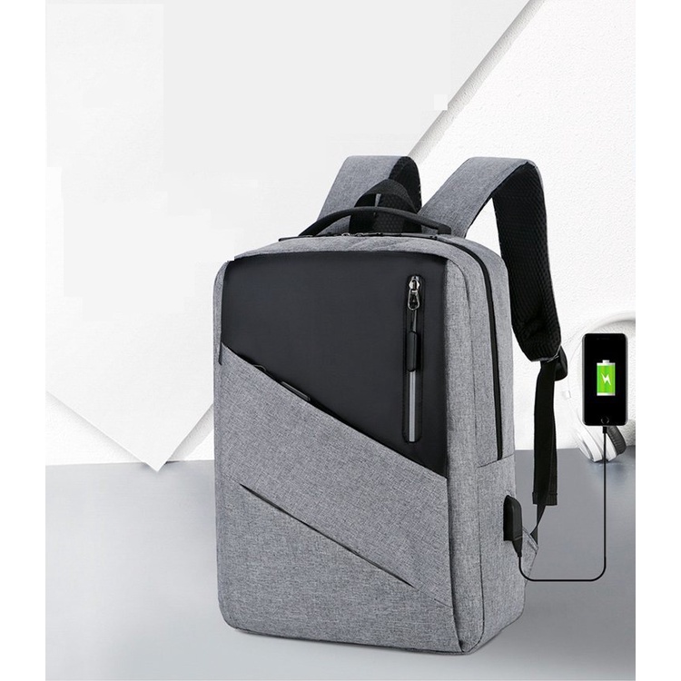 Balo văn phòng laptop 15,6 ICNH có sạt phản quan chống nước kép vào vali Shalla {MẪU MỚI}