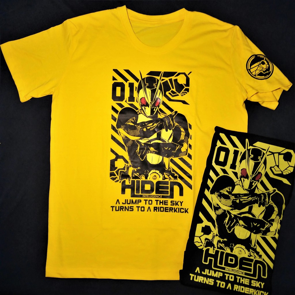 Áo Thun Kamen Rider Zero-One Rising Hopper (kèm Bonus) Màu Vàng/Đen