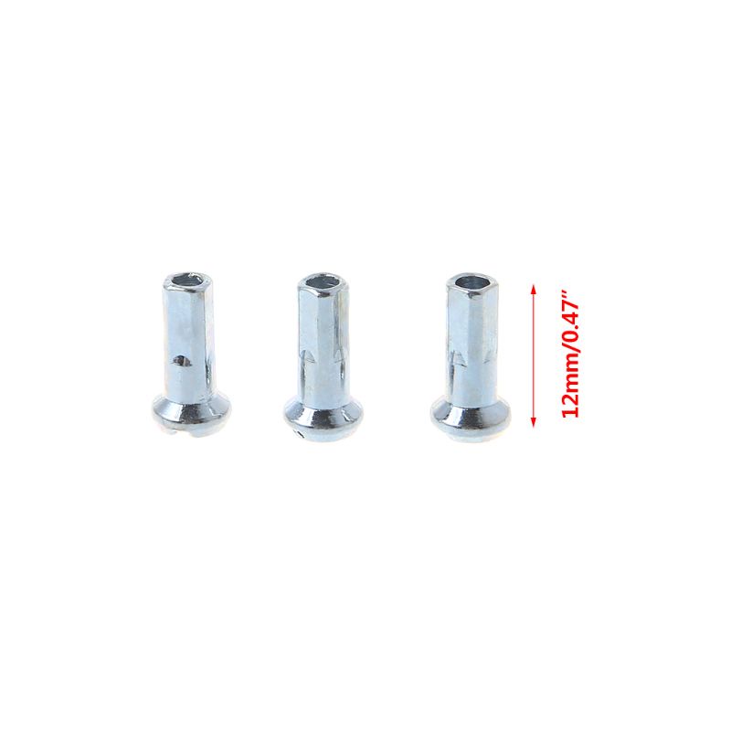 Bộ 50 Nắp Kim Loại 14G 12mm Che Phủ Căm Xe Đạp MTB