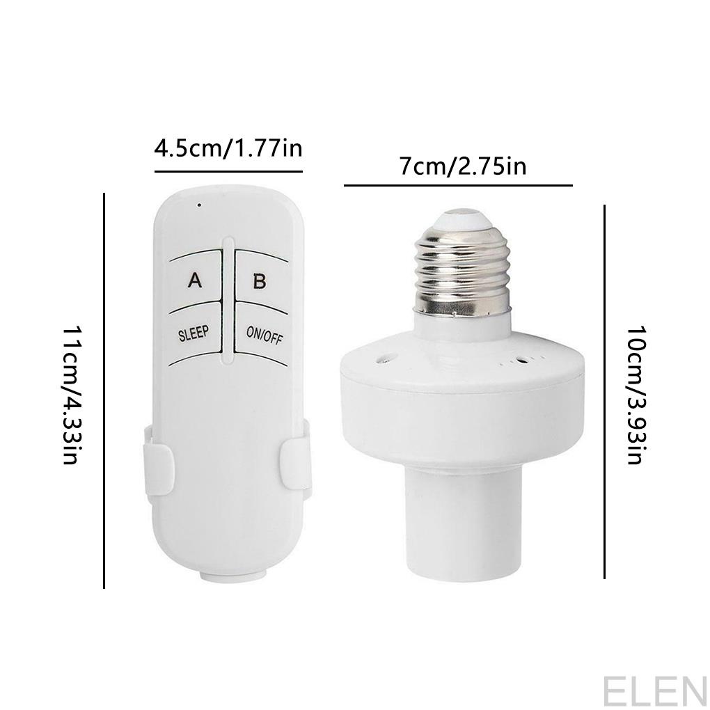 E27 Remote Control Bulb Holder Wireless Light Socket Home Screw Bulb Base Replacement 220V ELEN