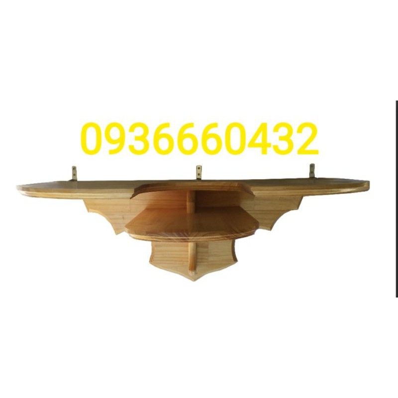 Kệ Bàn Thờ 3 tầng gỗ thông (ngang 70cm rộng 30cm sâu 32cm) kệ thờ công giáo