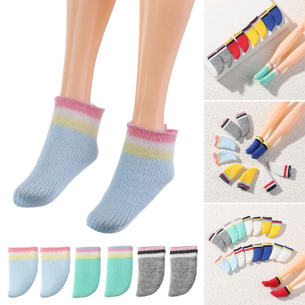 Xiantin Vớ Kẻ Sọc Chất Lượng Cao Dành Cho Búp Bê Bé Gái DIY