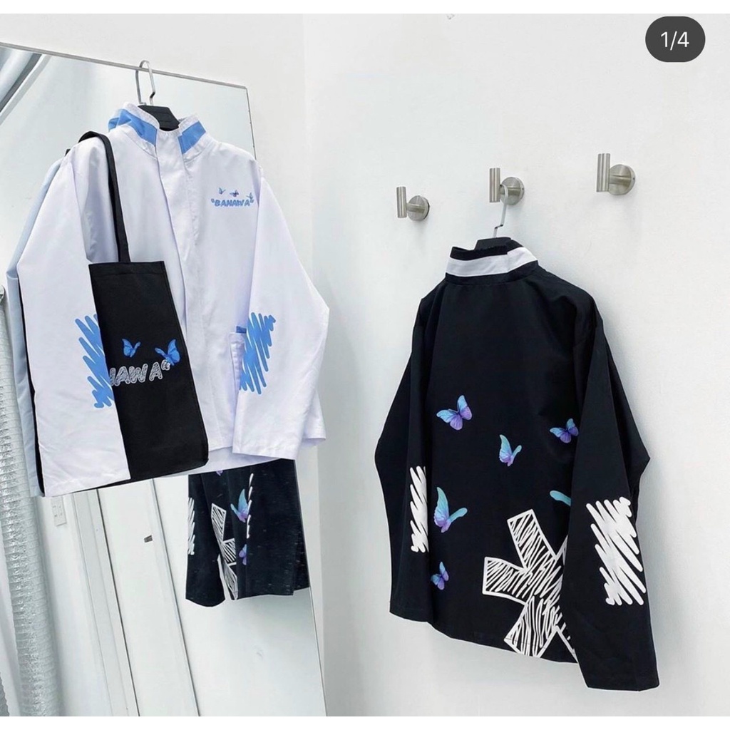 Áo khoác Bomber Banawa Nam Nữ Bóng Chày Form Rộng Hoobo unisex oversize - Áo khoác dù banawa chống nắng | BigBuy360 - bigbuy360.vn