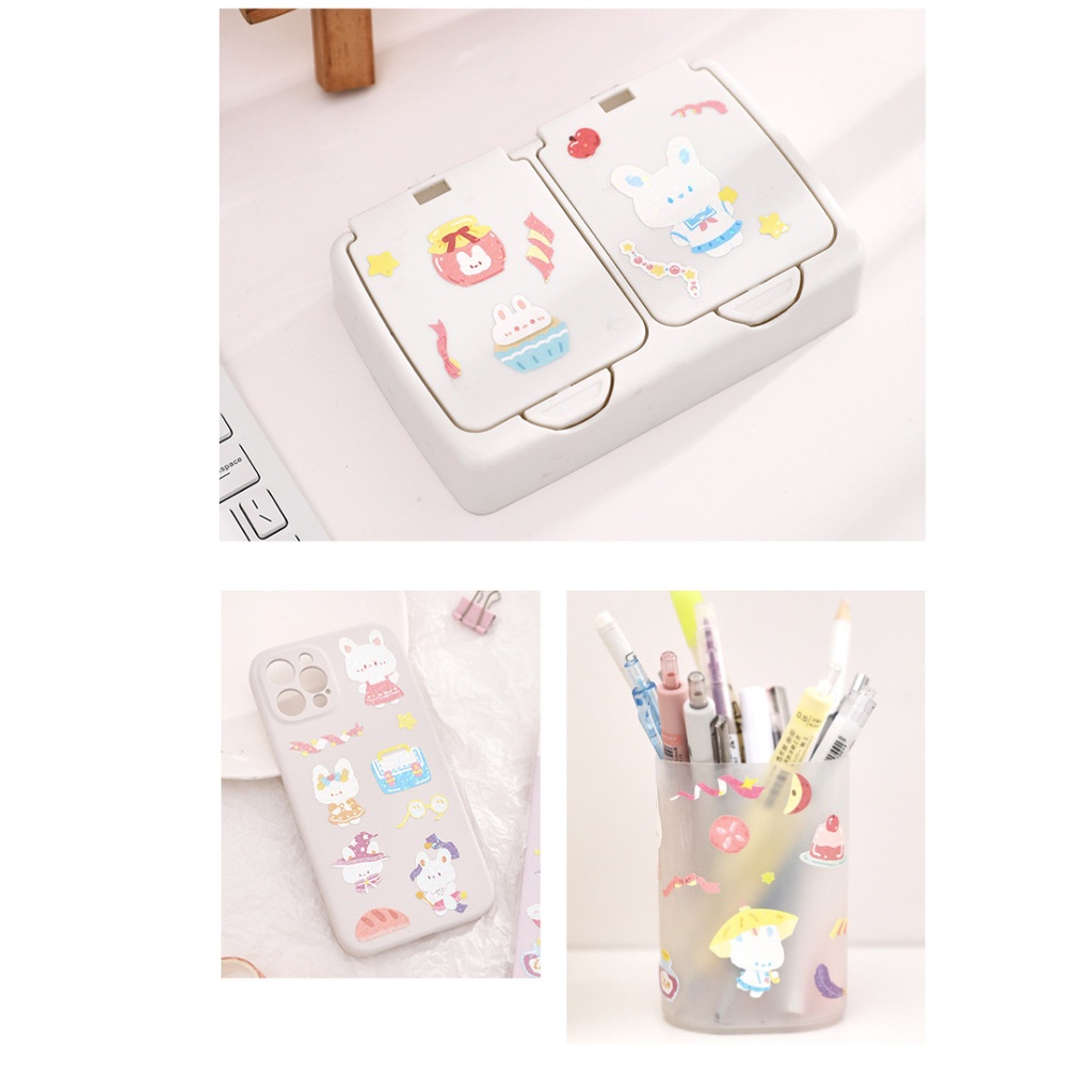 Sticker - Set Sticker Nhỏ Nhắn Lấp Lánh Nhũ Trang Trí Cả Thế Giới