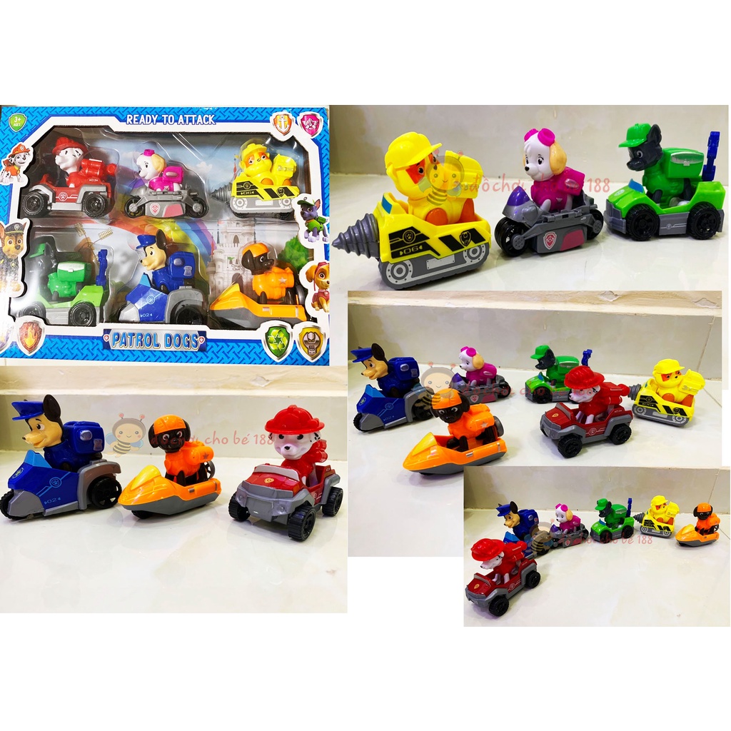 SET 6 XE ĐỘI CHÓ CỨU HỘ PAW PATROL
