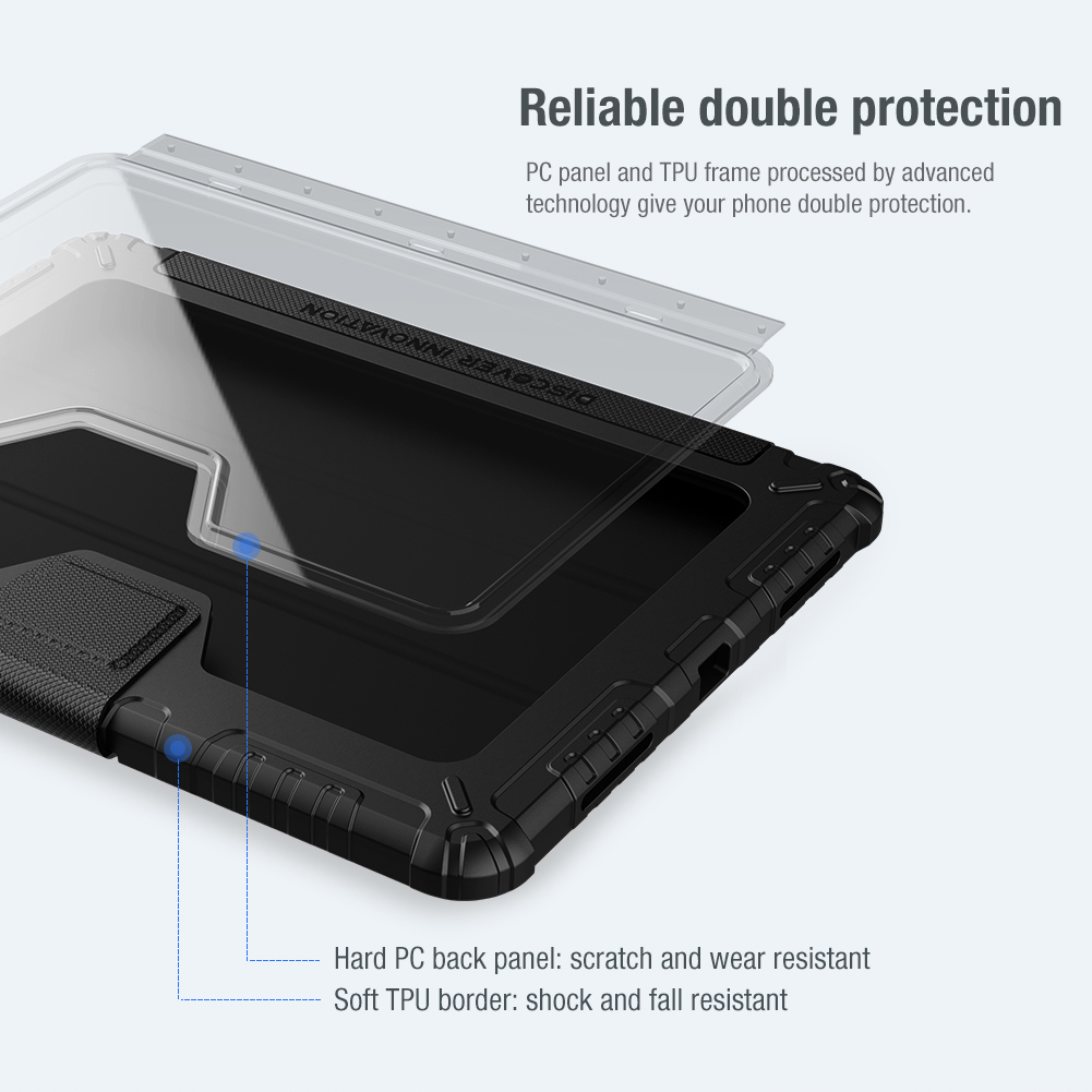Vỏ da nillkin bumper pro dành cho iPad Air 5 2022 10.9 2020 Air 4 Pro 11 2021 2022 ốp lưng smart wake flip với camera slider vỏ chống sốc