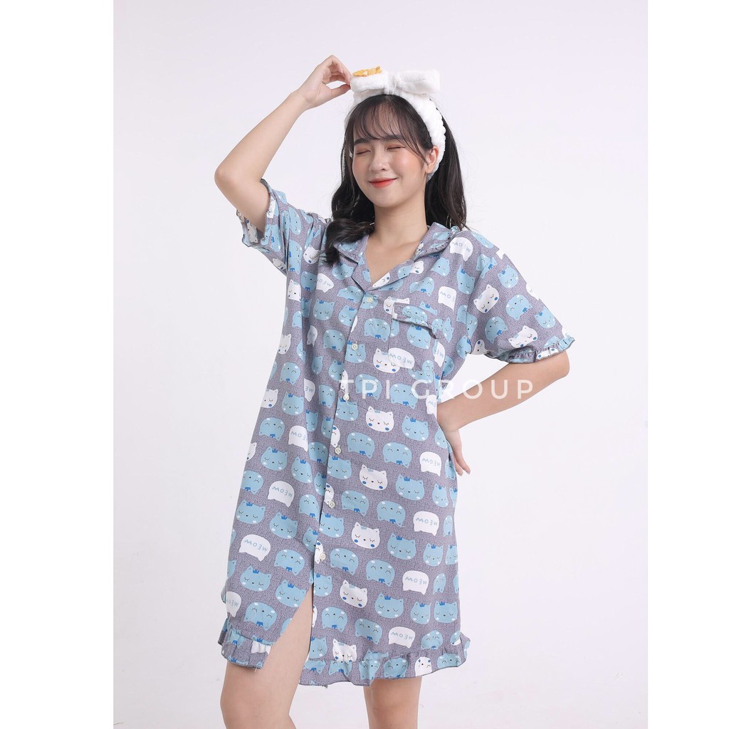 Váy ngủ pijama kate Thái siêu cute | BigBuy360 - bigbuy360.vn