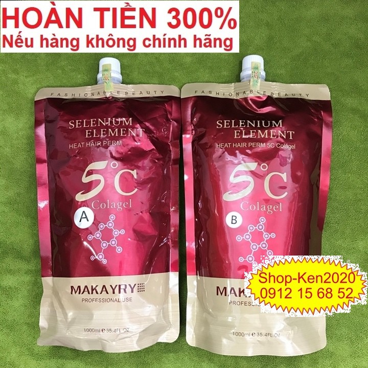 Duỗi ép tóc 5C Colagel 1000ml x2 (A-B)