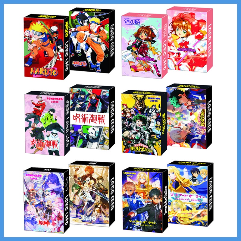Sword Art Online,Genshin,Tokyo Revengers,My Hero Academia,NARUTO,Attack on Titan,Haikyuu,ONE PIECE,JOJO,SAKURA Photocard