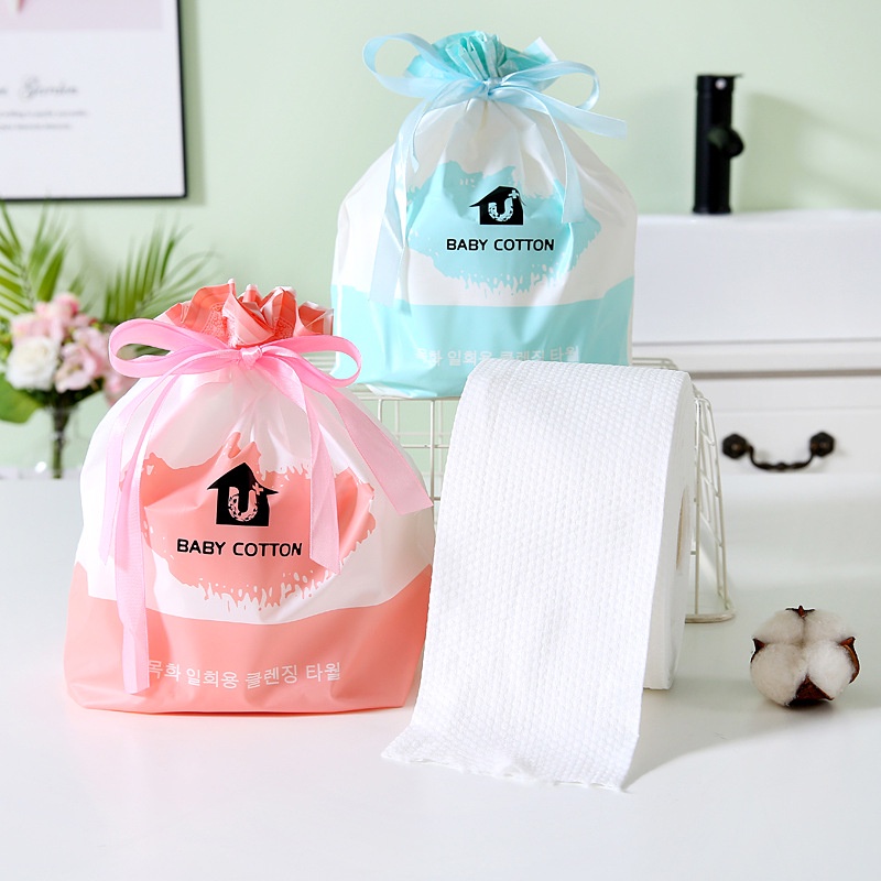 Khăn khô đa năng BABY COTTON dùng 1 lần, khăn mặt 1 lần cuộn 85 khăn