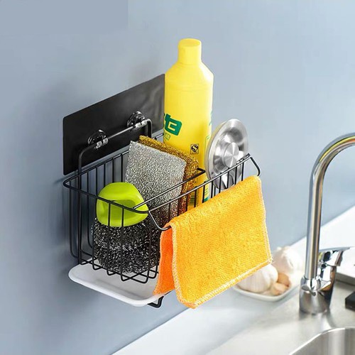 Kệ inox để đồ rửa chén bát, giá inox dán tường có khay hứng nước đảm bảo sạch - tiện - gọn bokisd store