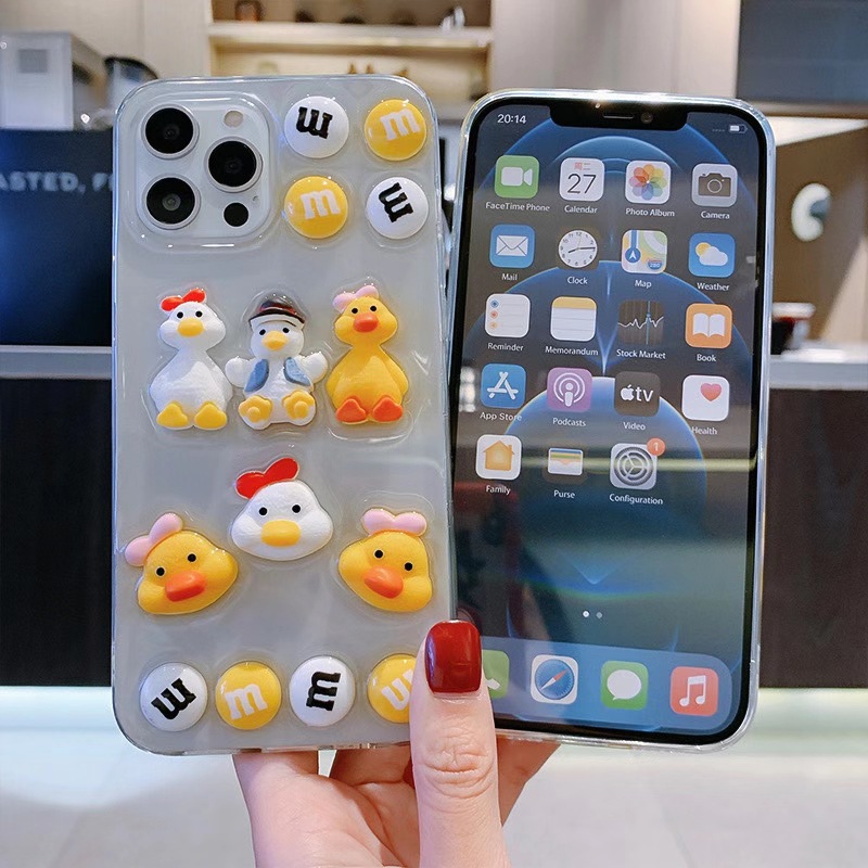 Ốp điện thoại họa tiết vịt dễ thương cho Apple iPhone Xs Max 11 / 12PR / Max / Mini X / XS | BigBuy360 - bigbuy360.vn