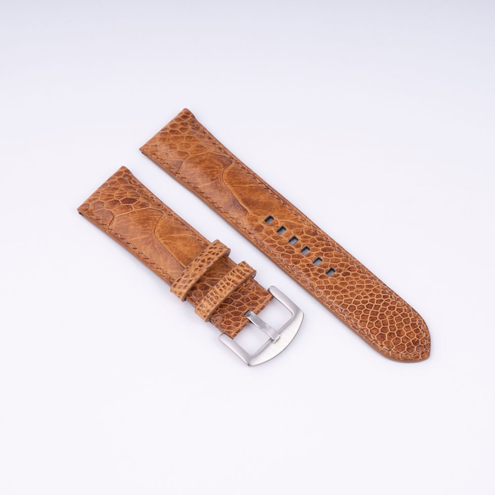 Dây da đồng hồ da đà điểu sản xuất handmade ( Nhận làm theo yêu cầu ) - Bespoke Ostrich leg leather watch straps kto12