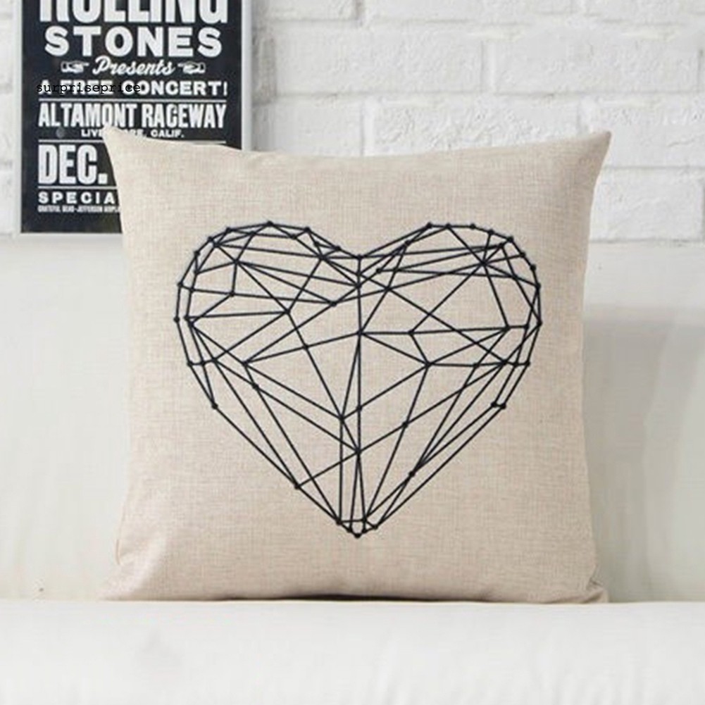 Vỏ gối vuông họa tiết động vật trang trí nội thất