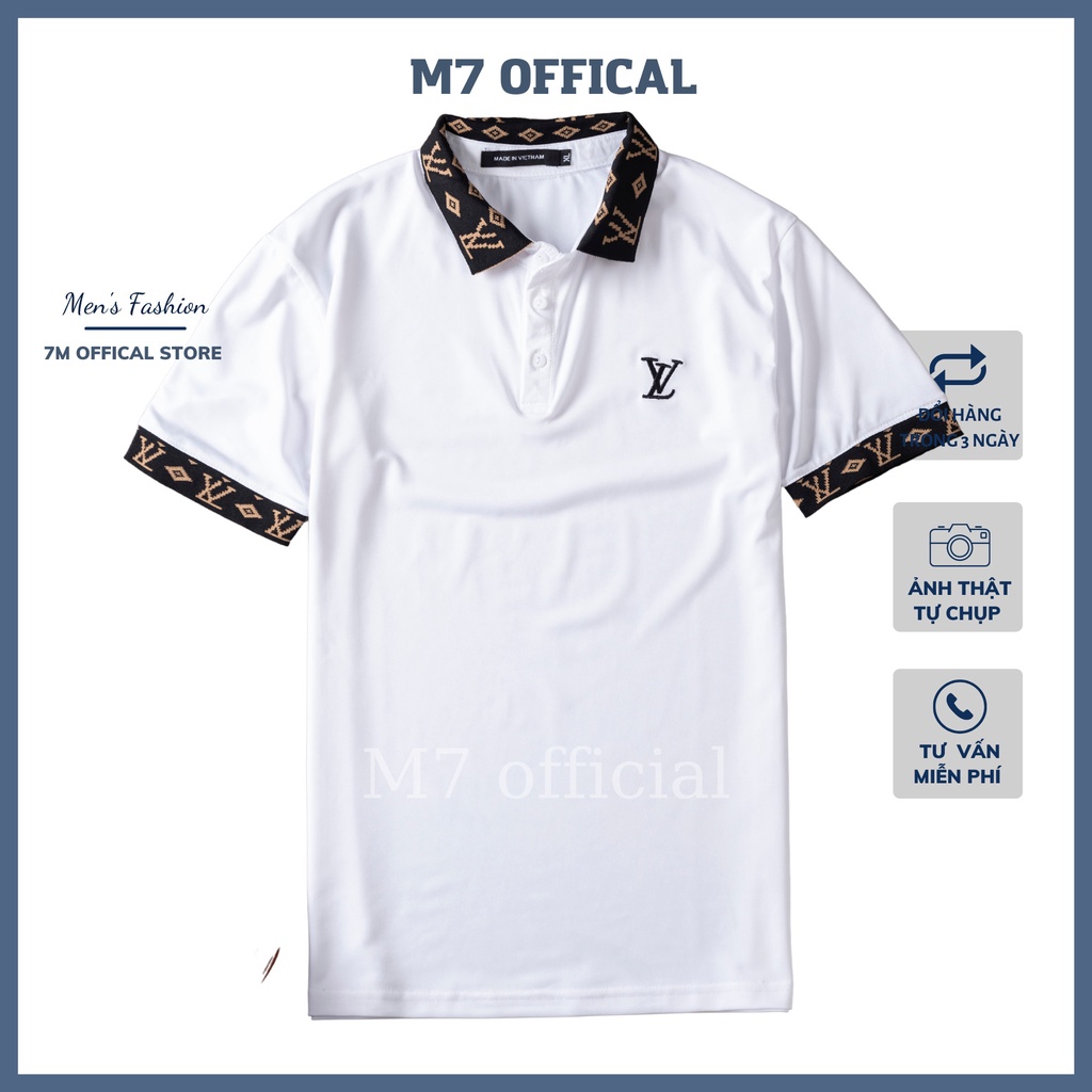 Áo Polo Nam Cổ Bẻ Chất thể thao Thấm Hút Tốt Kiểu Dáng Basic, Co giãn thoải mái