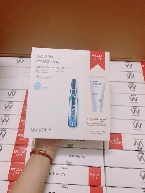 Set mặt nạ wonjin tặng sửa mặt
