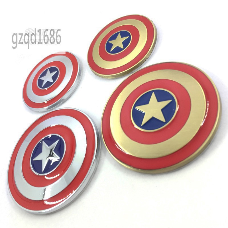 Logo Kim Loại Dán Xe Hơi Hình Captain America 3 Phong Cách Và Cá Tính