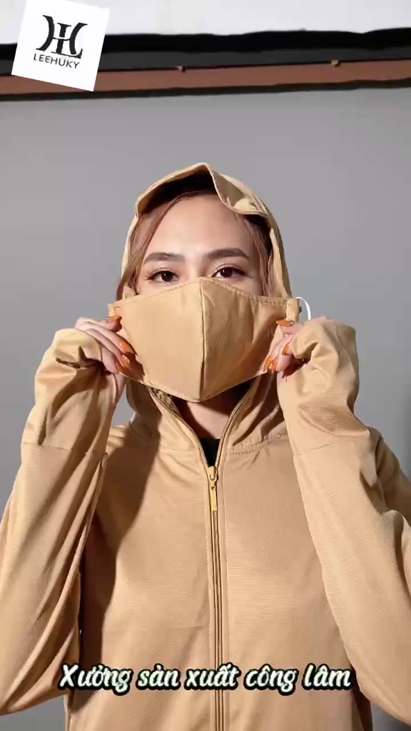 Áo chống nắng nữ 2 lớp lưới nách thông hơi kèm khẩu trang chống tia uv 99 | BigBuy360 - bigbuy360.vn