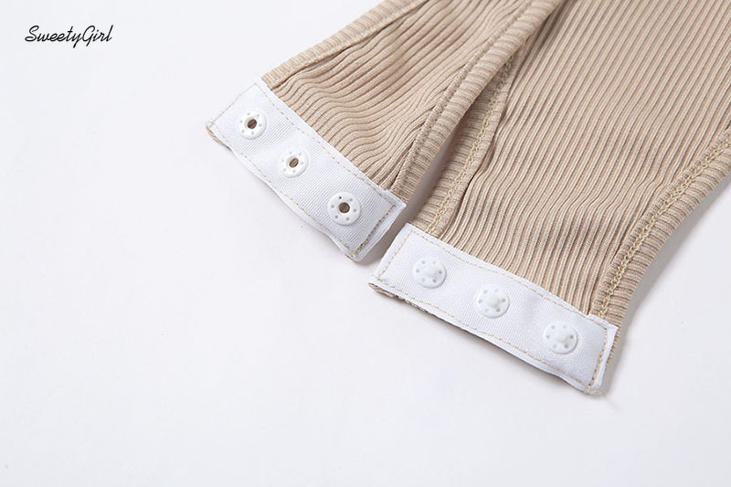 Áo liền quần hở lưng cổ tròn tay dài màu trơn thời trang nữ tính