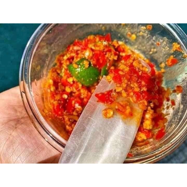 Bánh Tráng Phơi Sương UNIN Bánh Tráng Ăn Kèm Nước Chấm Ớt Rim Sa Tế Cay Ngon Lạ Miệng Không Quất BT013