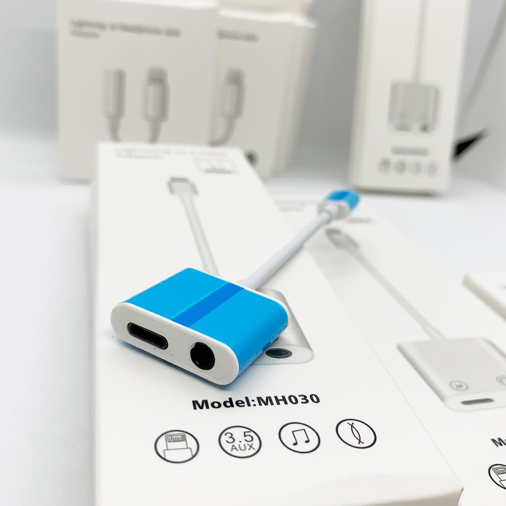 Jack Chuyển Đổi, Cổng Chuyển Đổi Chân Sạc Thành Chân Tai Nghe 3.5mm Cho iPhone Có Mic