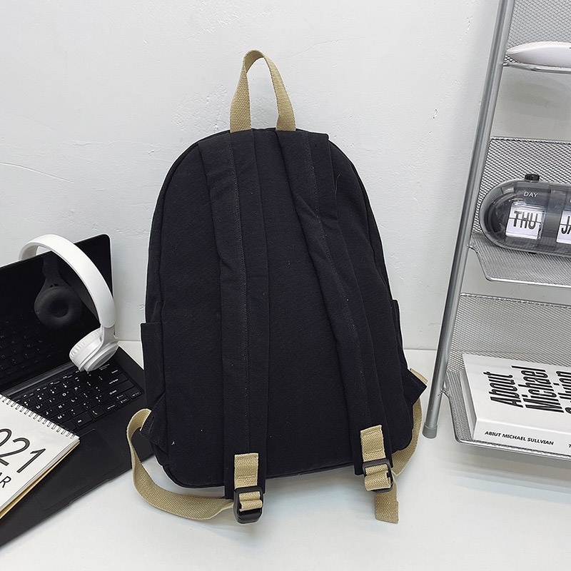 Ba lô đi học PRETTYZYS sức chứa lớn phong cách Hàn Quốc thời trang 2021