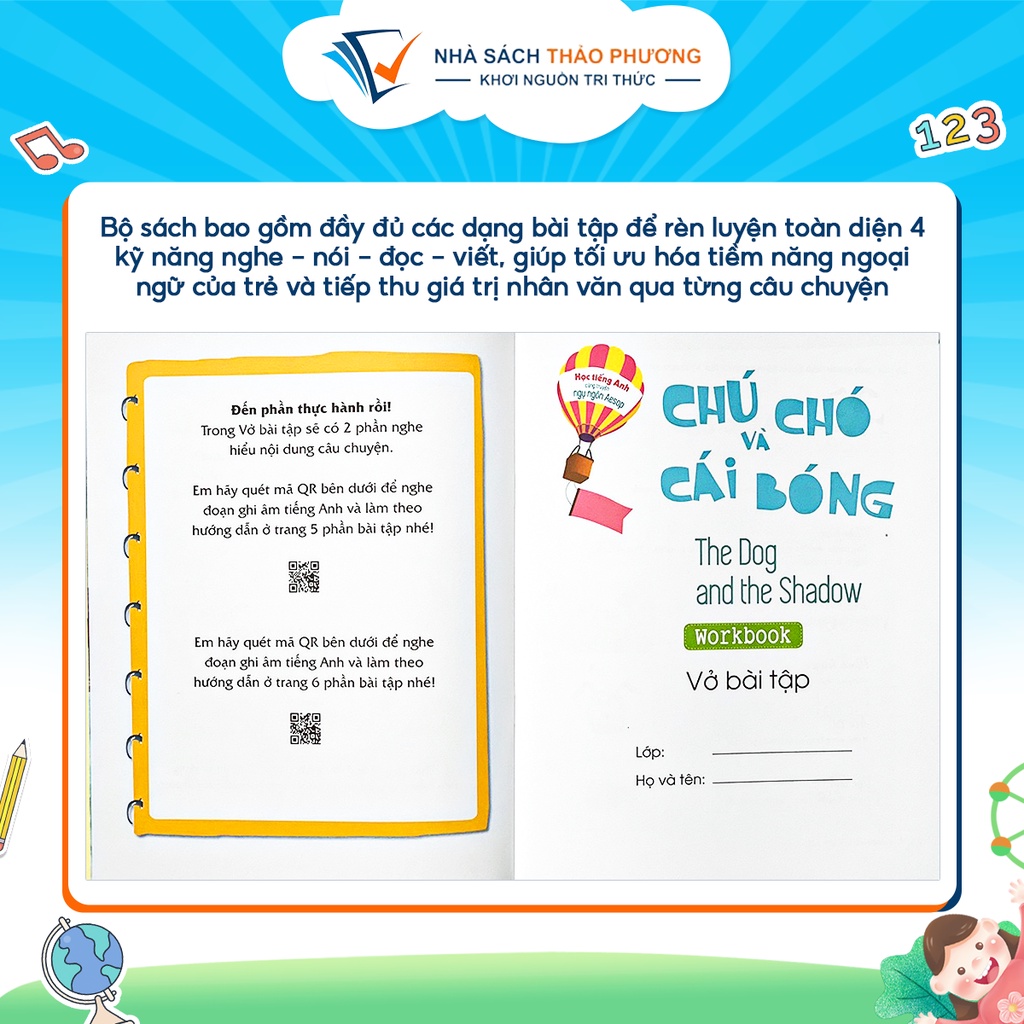 Sách - Học tiếng Anh cùng truyện ngụ ngôn Aesop phát triển tiềm năng ngoại ngữ của trẻ