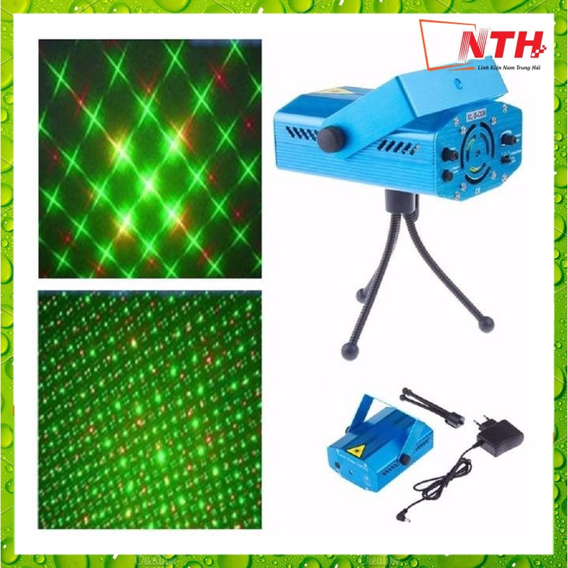 Đèn LAZER LIGHTING Mini Sân Khấu Nhiều Màu - Đèn LED Trang Trí Phòng Bay, Phòng Karaoke Vũ Trường Cảm Biến Theo Nhạc