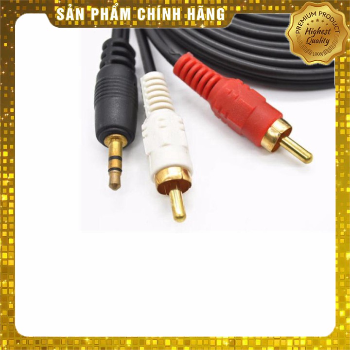 HOT Dây Chuyển Jack 3.5mm Sang 2 Đầu Bông Sen Audio Dây Dài 1mét5 ( Loại tốt) sieu RE