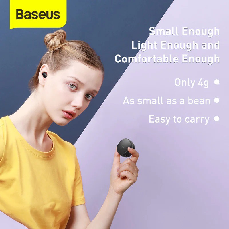 Tai nghe Bluetooth Baseus Encok True Wireless Earphones WM01 Chính hãng - Bảo hành 6 tháng