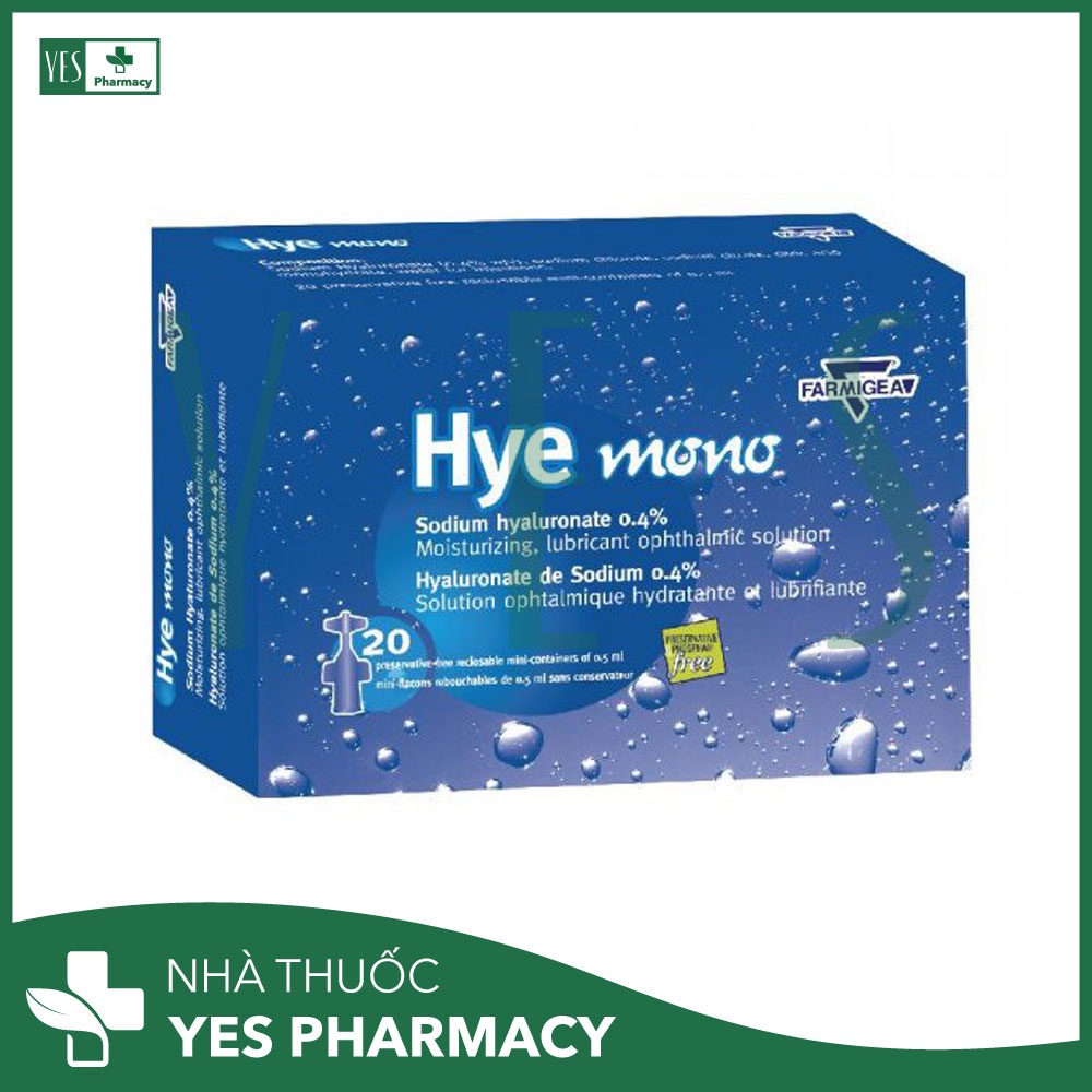 Dung dịch nhỏ mắt HYE MONO - FARMIGEA S.p.A  - Nhà thuốc Yes Pharmacy