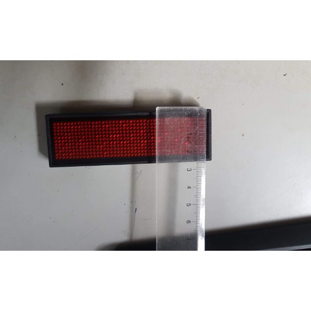 Led thẻ tên, led đeo ngực, name bage kích thước 9.5 cm x 2,5cm