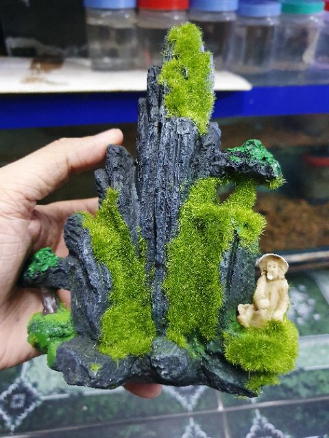 CẢNH NÚI CÓ RÊU TRANG TRÍ HỒ CÁ NON BỘ 13x7x15