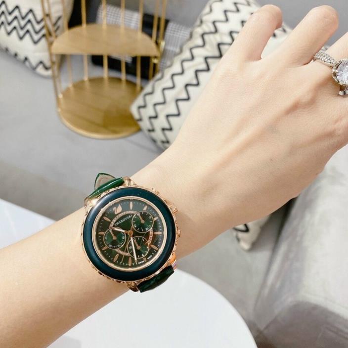 Đồng hồ SWAROVSKI nữ dây da mặt kính chống xước -Jun31watch