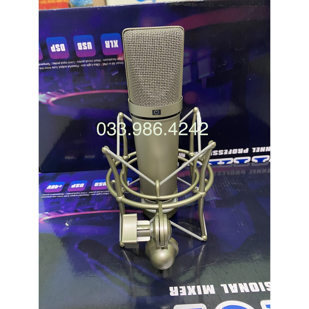 Trọn Bộ Sound Card Thu Âm K300 Mic AQTA U87 ⚡FREESHIP⚡ Livestream , Karaoke , Thu Âm Với Âm Thanh Cực Kì Chất Lượng