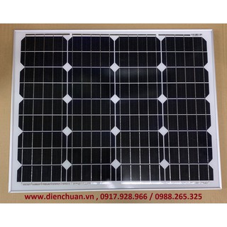 Tấm pin mặt trời Mono 50W công nghệ mới nhất 5 Busbar (BB)