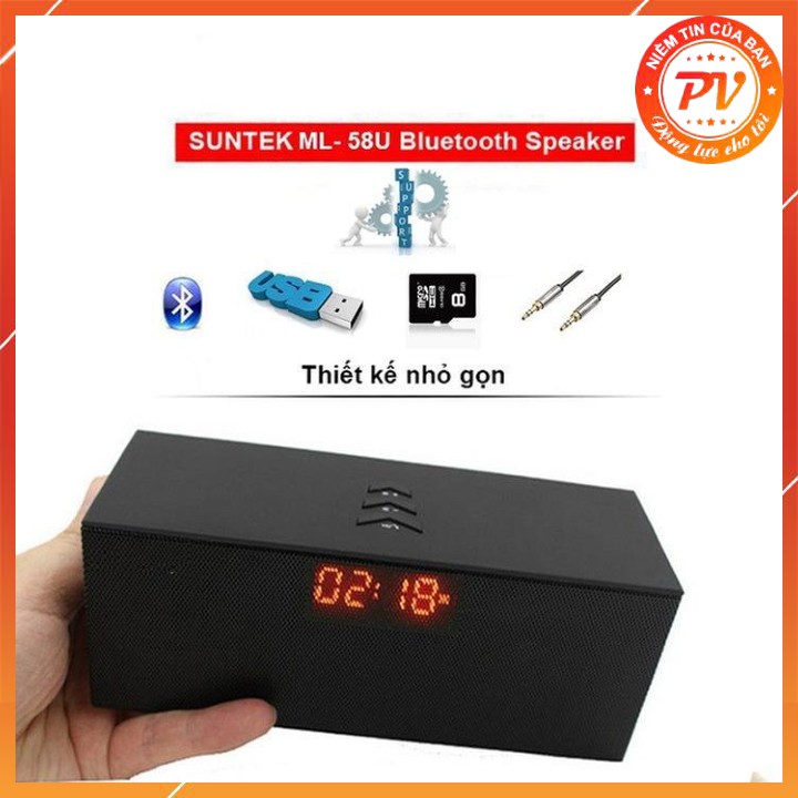 LOA BLUETOOTH KHÔNG DÂY ML-58U , âm thanh sống động , bass nghe cực đã