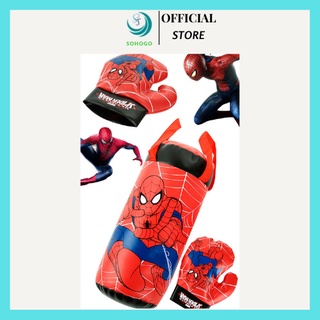 Bao bố tập boxing có găng tay cho trẻ em. Giúp bé tập phản xạ, tăng thể lực sức bền cho trẻ em. Tập thể thao