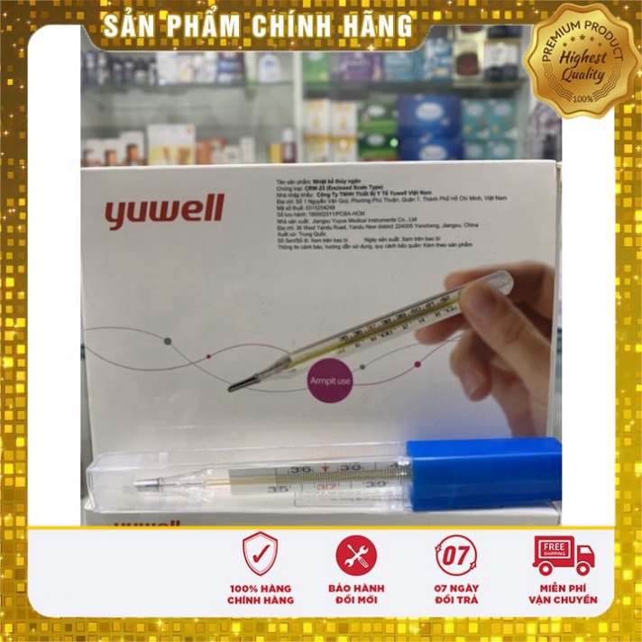Nhiệt kế Thủy Ngân Kẹp Nách thuỷ ngân