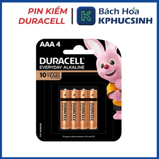 Pin kiềm Duracell Everyday aaa vỉ 4 viên KPHUCSINH - Hàng Chính Hãng