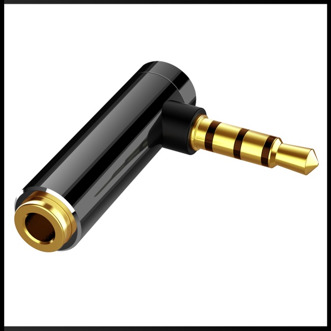 Đầu Chuyển Đổi Âm Thanh 3.5mm Sang 3.5mm Chữ L 90 Độ
