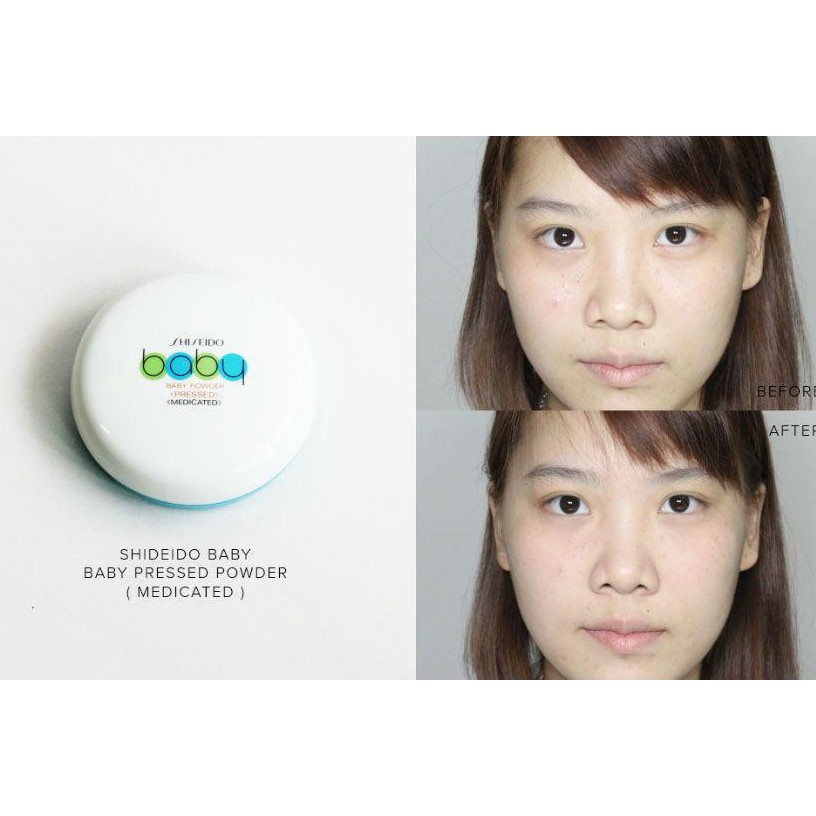 Phấn rôm phấn phủ dạng nén Shiseido Baby Powder 50g - Nhật Bản chính hãng